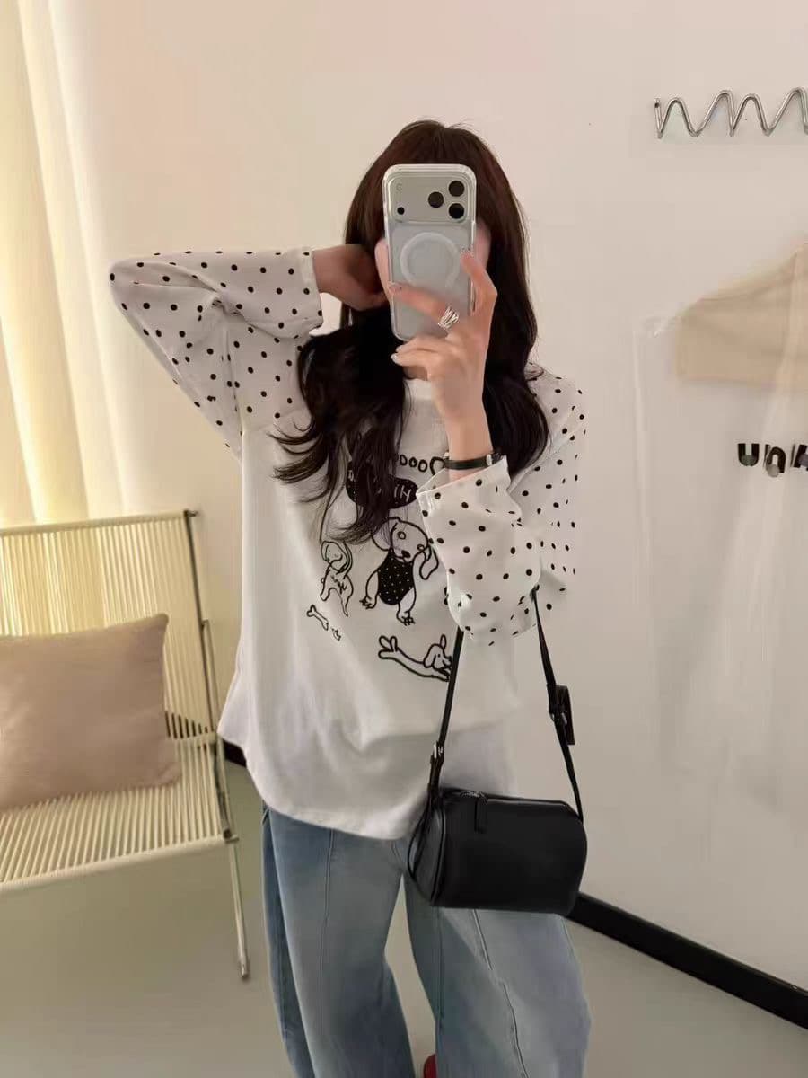 라이 경기 서울 눈꽃 얼음 차가운 면 165 그램 헝겊 차가운 미끄러짐 긴팔 자외선 차단 블라우스 이미지 2