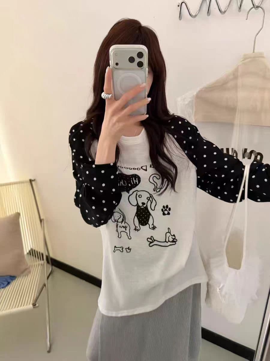 라이 경기 서울 눈꽃 얼음 차가운 면 165 그램 헝겊 차가운 미끄러짐 긴팔 자외선 차단 블라우스 이미지 4