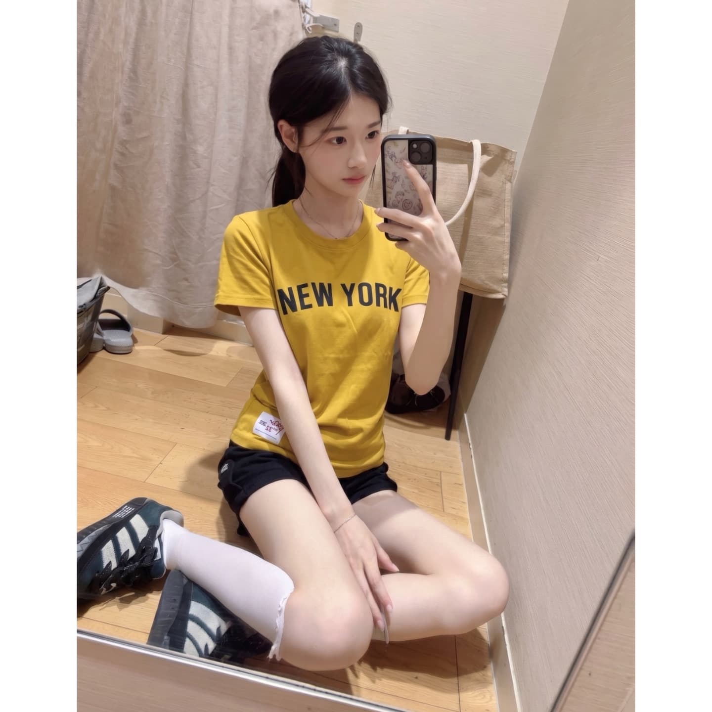 광저우 원단 프린트 패치 자수 210 그램 95 면 40s 오스트리아 델 아메리칸 레트로 알파벳 반팔 티셔츠 이미지 2