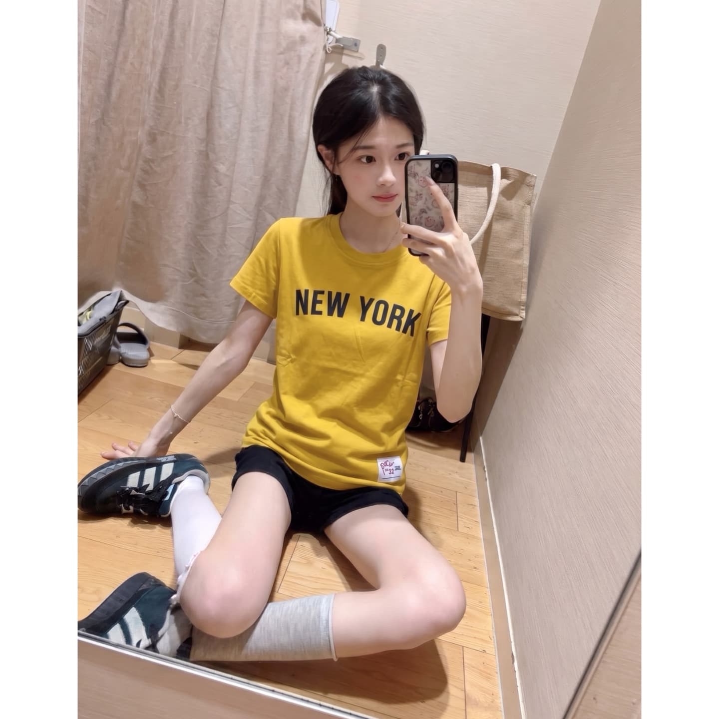 광저우 원단 프린트 패치 자수 210 그램 95 면 40s 오스트리아 델 아메리칸 레트로 알파벳 반팔 티셔츠 이미지 3