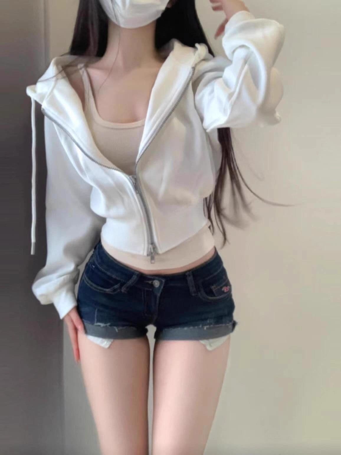 경관 그림 모방 후아 면 복합 디자인 센스 작은 대중 후드 티 스웨터 여성 가을 느긋한 얇은 스타일 오픈 가디건 맨위 상세 이미지 6