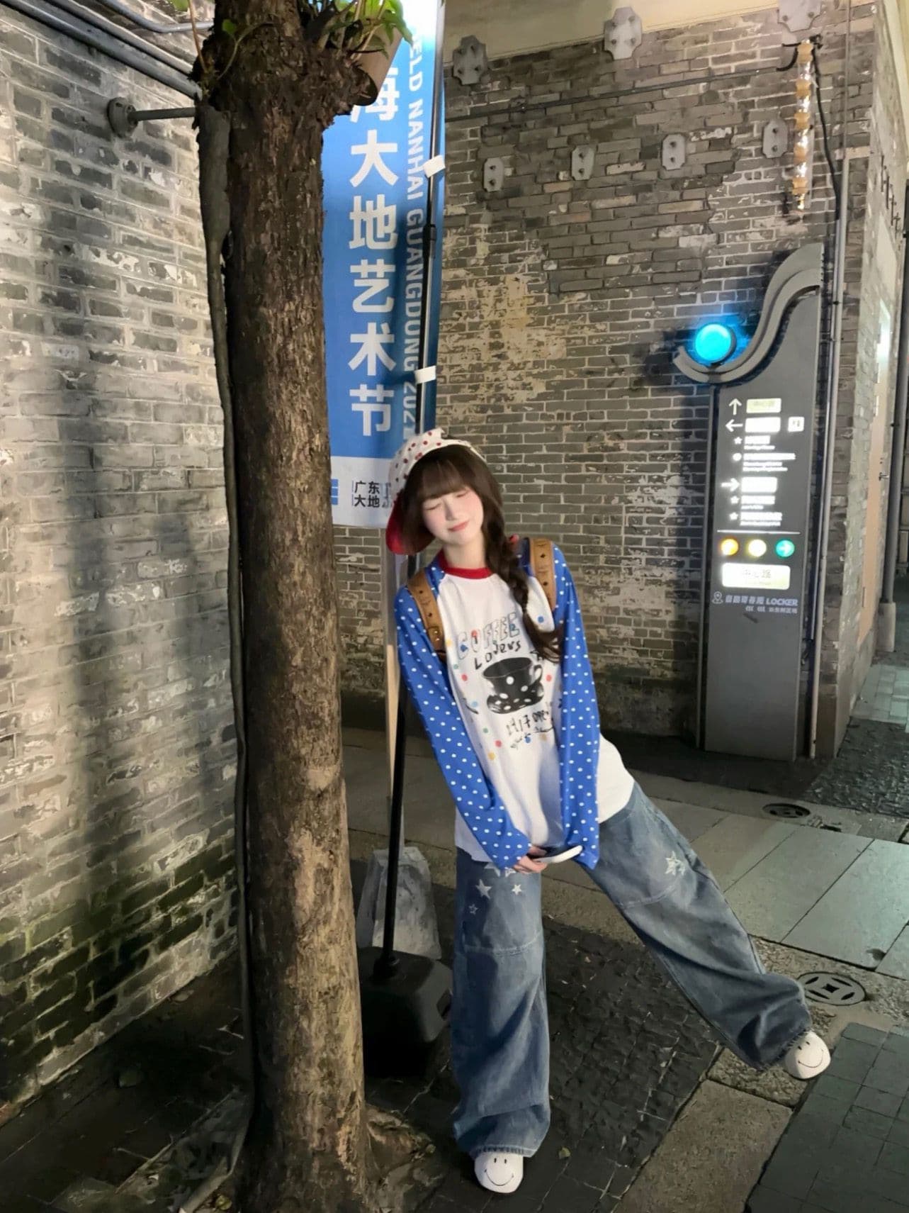 원본 솜씨 19 지점 220 그램 순면 긴팔 티셔츠 여성 이미지 2