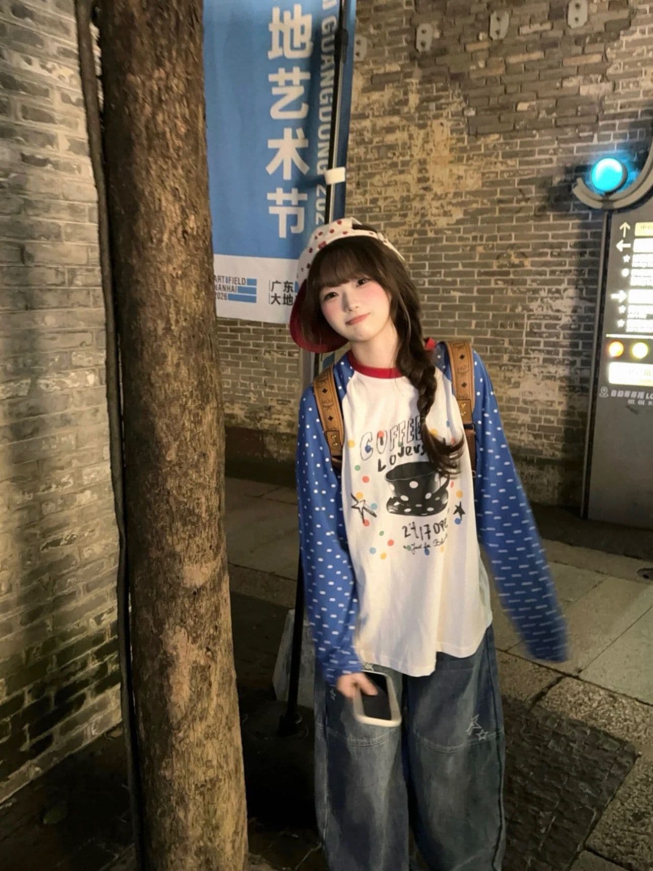 원본 솜씨 19 지점 220 그램 순면 긴팔 티셔츠 여성 이미지 3