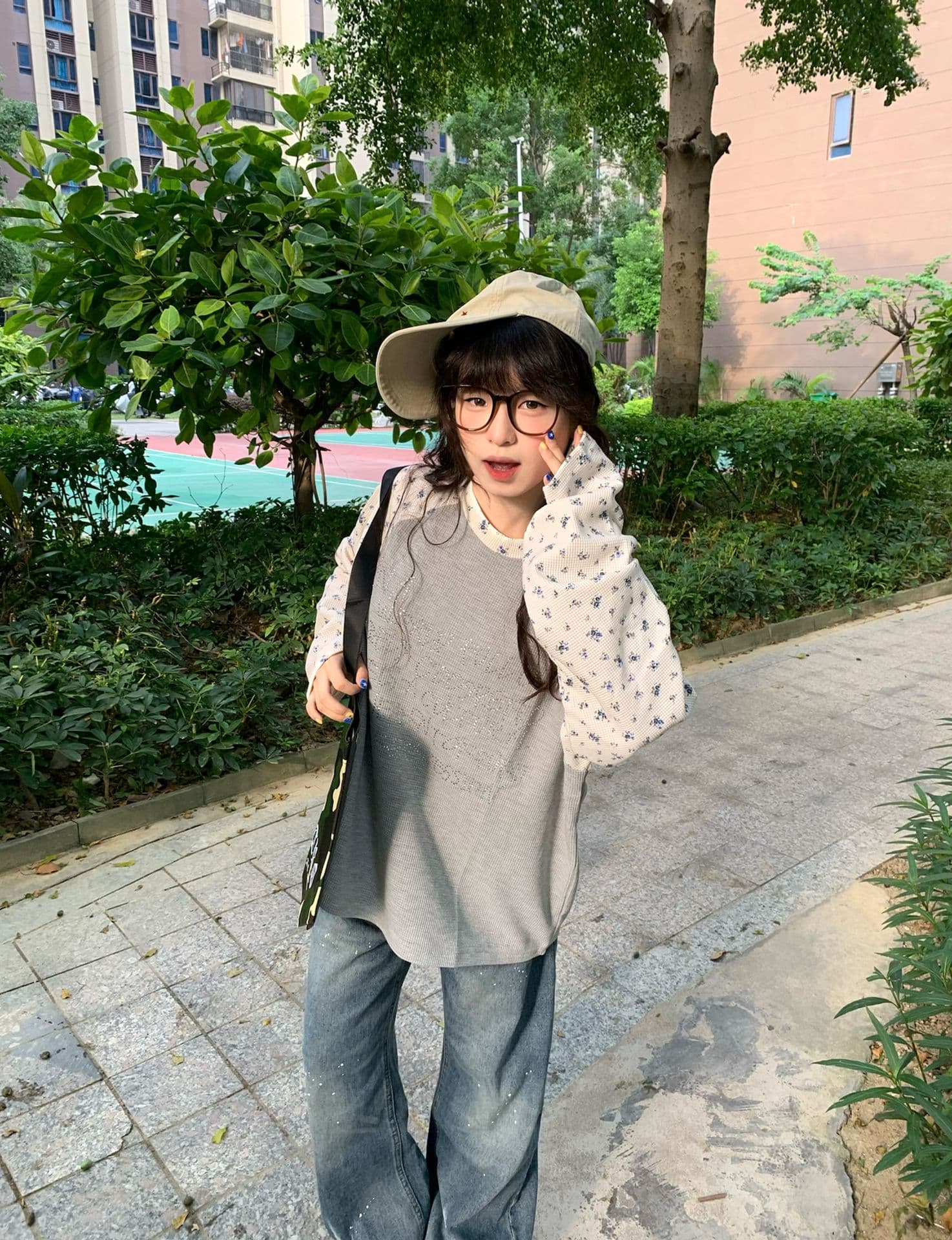 원본 솜씨 6535 후아 남편 그리드 250그램 긴팔 티셔츠 여성 상세 이미지 7