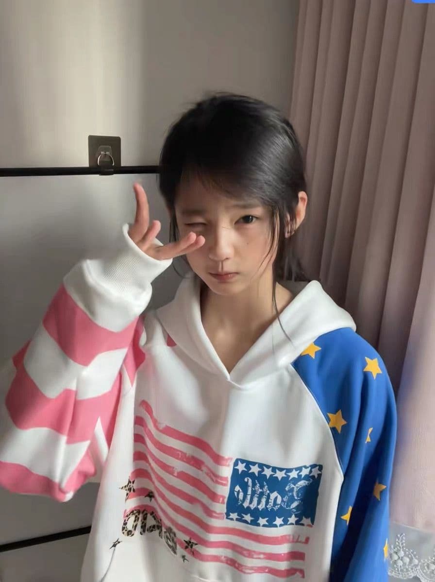 얇은 스타일 이후 패키지 칼라 순수한 Mianhua 면 복합 후드티 여성 상세 이미지 3