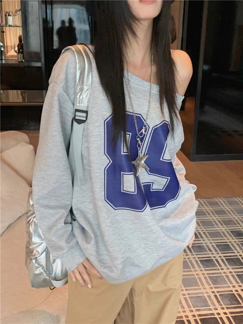 남자 바 면 300 그램 이후 패키지 칼라 색상 내부 및 외부 같은 색상 프린트 긴팔 루즈핏 풀오버 스웨트셔츠 여성 이미지 4