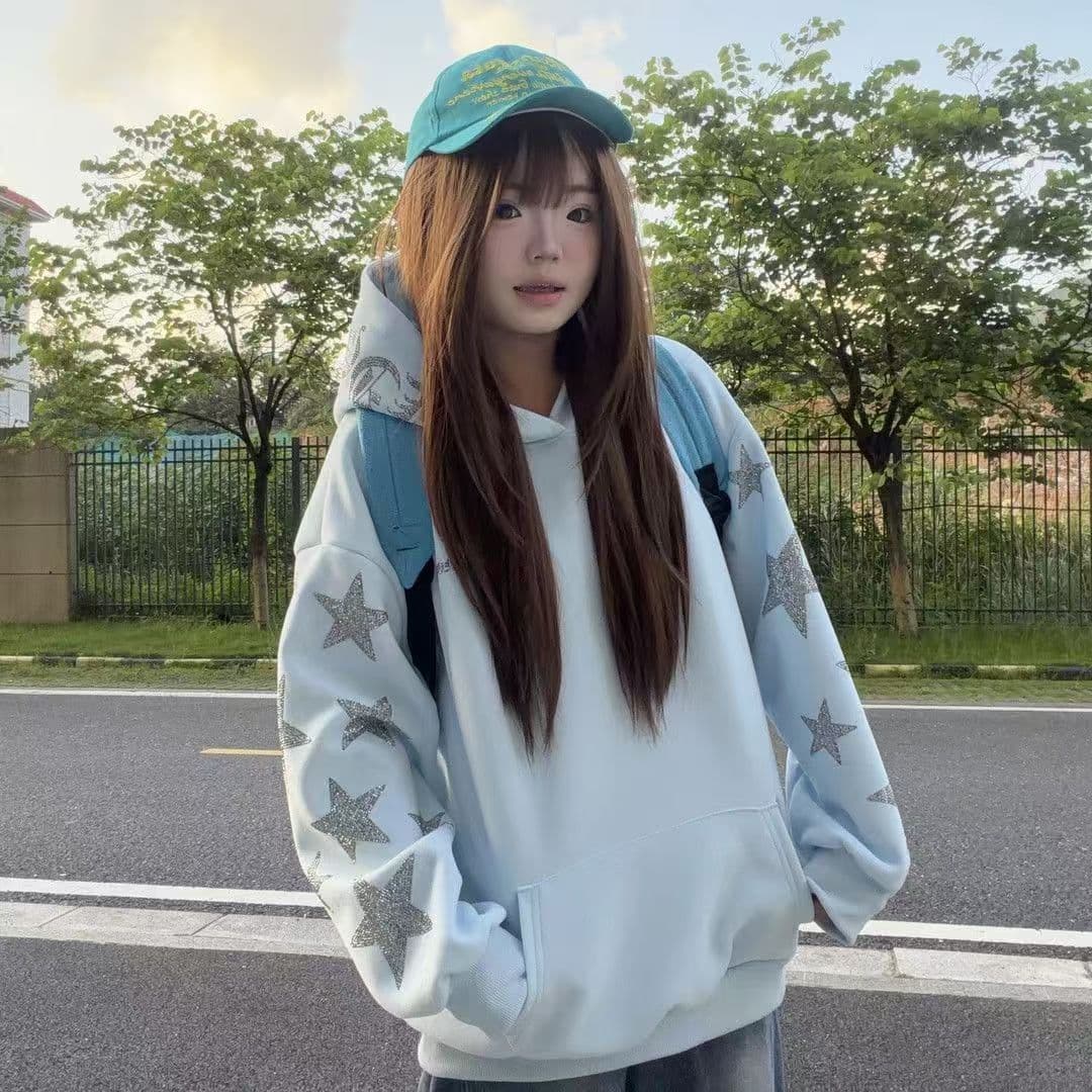원본 얇은 스타일 이후 패키지 칼라 뜨거운 벽돌 순수한 Mianhua 면 후드 티 스웨터 남녀 중성 이미지 2