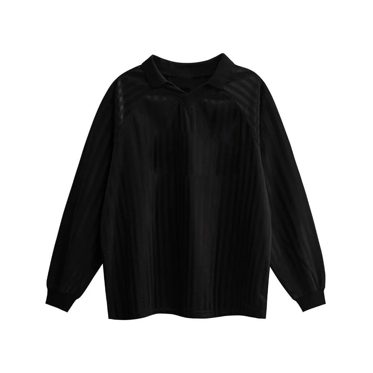 원본 운동 원단 원본 솜씨 아메리칸 스트라이프 알파벳 프린트 얼음 센스 저지 긴팔 티셔츠 남녀 가을 상세 이미지 5