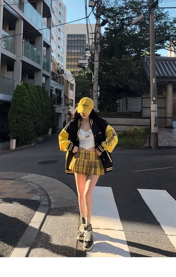 봄 가을 알파벳 프린트 아메리칸 레트로 야구 유니폼 여성 한국 스타일 새로운 루즈핏 학생 재킷 재킷 맨위 서비스 상세 이미지 8