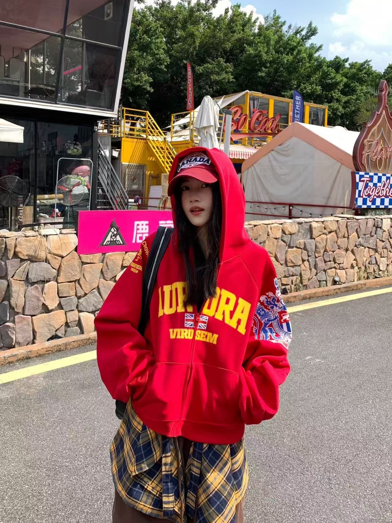 320g 순수한 Mianhua 면 원본 솜씨 삽입 어깨 소매 후드 티 스웨터 가을 새로운 루즈핏 카디건 코트 트렌디 남녀 상세 이미지 4