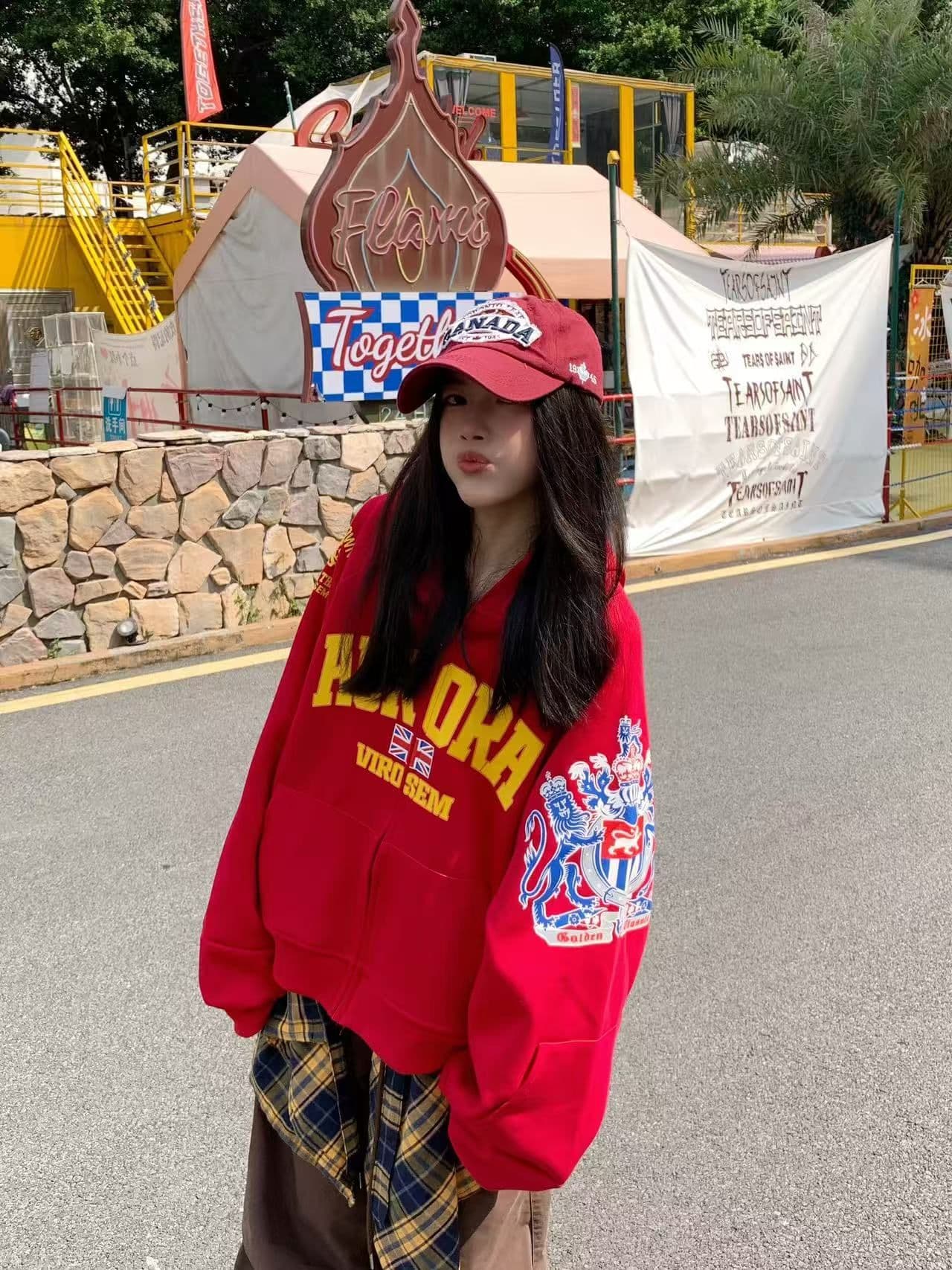 320g 순수한 Mianhua 면 원본 솜씨 삽입 어깨 소매 후드 티 스웨터 가을 새로운 루즈핏 카디건 코트 트렌디 남녀 상세 이미지 5