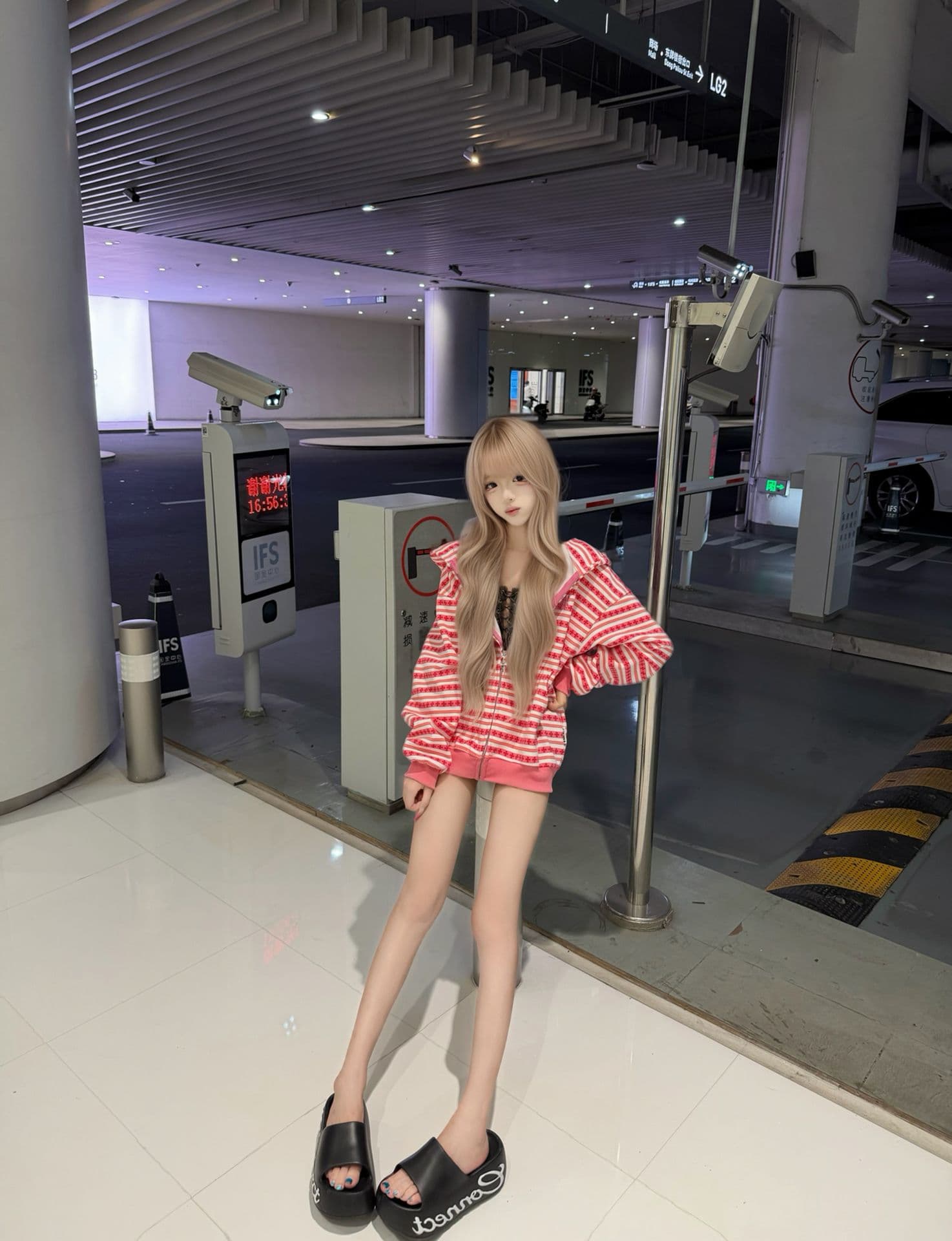 얇은 스타일 털이 있는 전체 자수 이후 패키지 칼라 순수한 Mianhua 면 복합 후드티 여성 상세 이미지 7