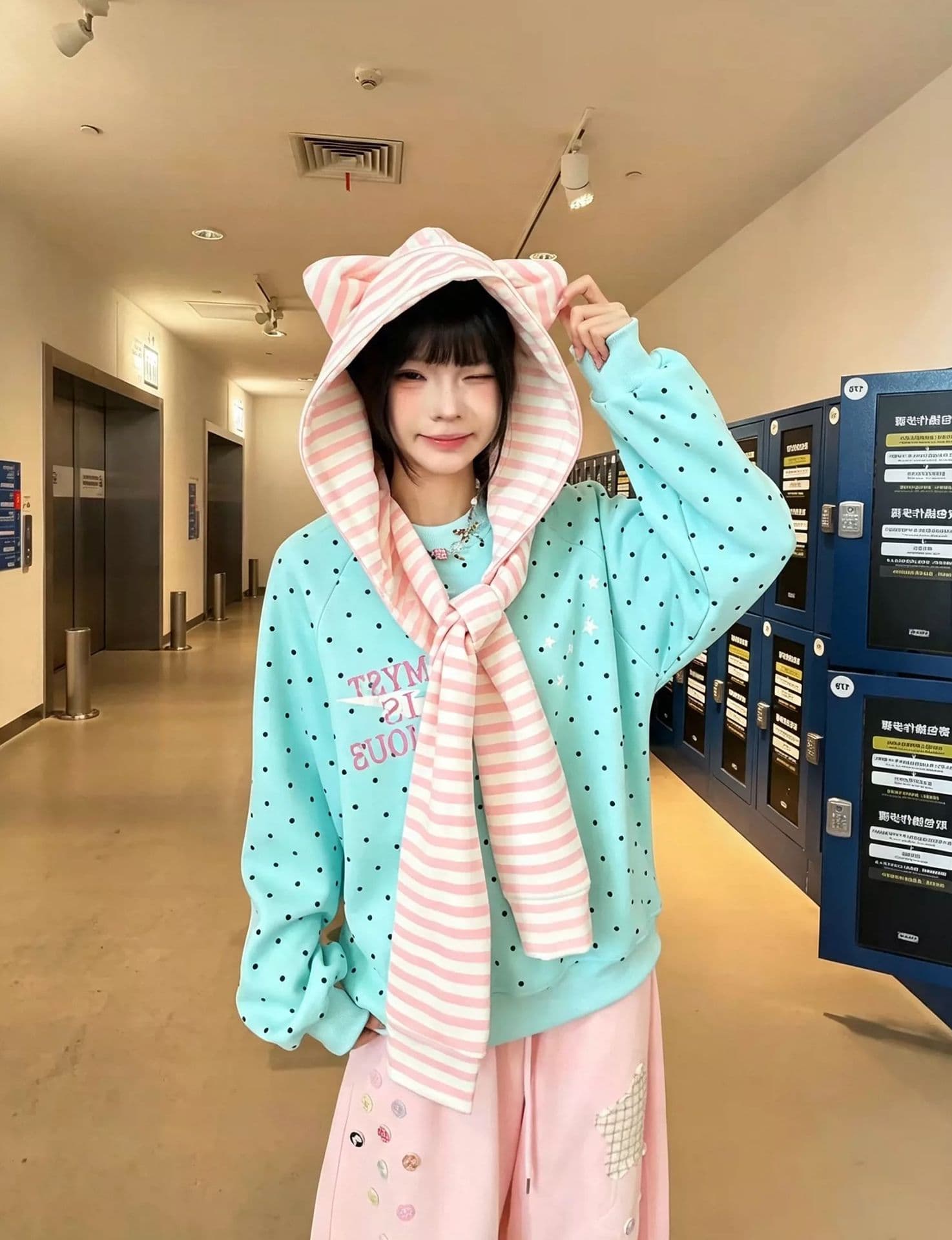 얇은 스타일 전체 조각 다림질 숄 복합 이후 패키지 칼라 순수한 Mianhua 면 복합 후드티 여성 상세 이미지 5