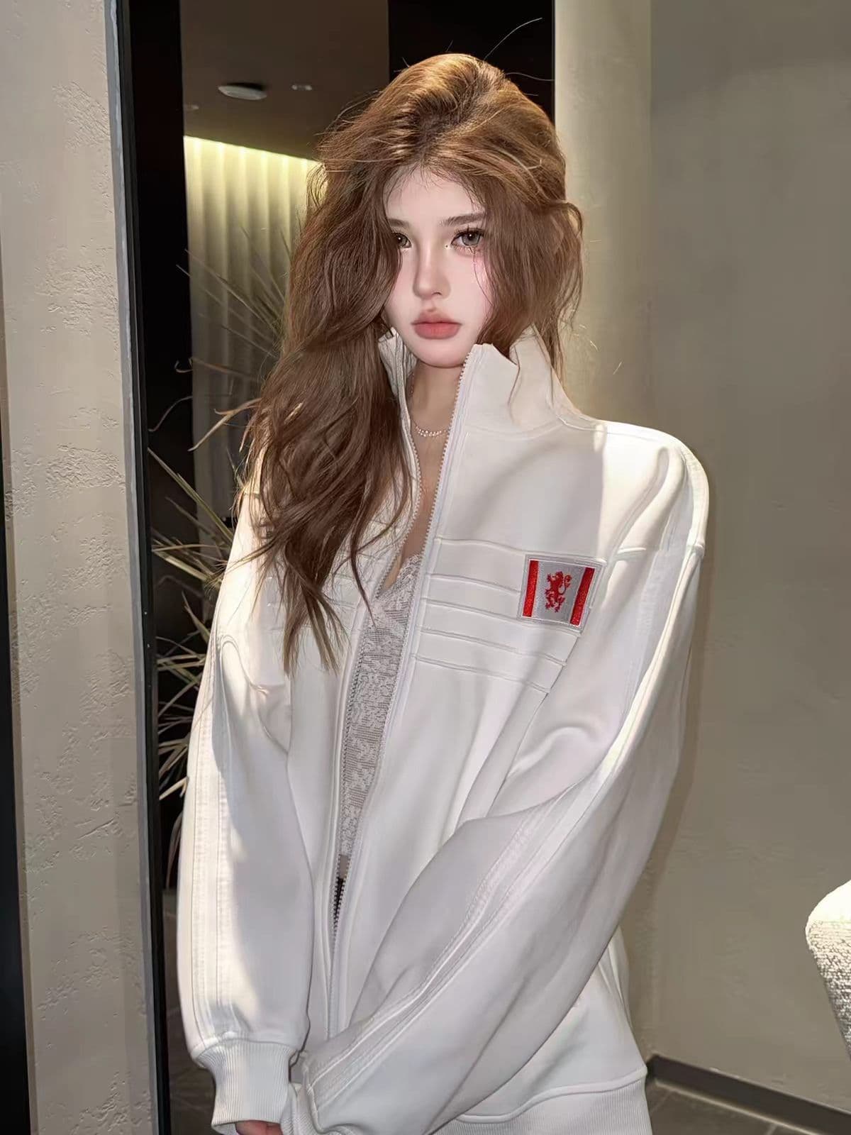 얇은 스타일 발 330 그램 털이 있는 자수 수건 네리 가게 천 순수한 Mianhua 면 복합 후드티 상세 이미지 1
