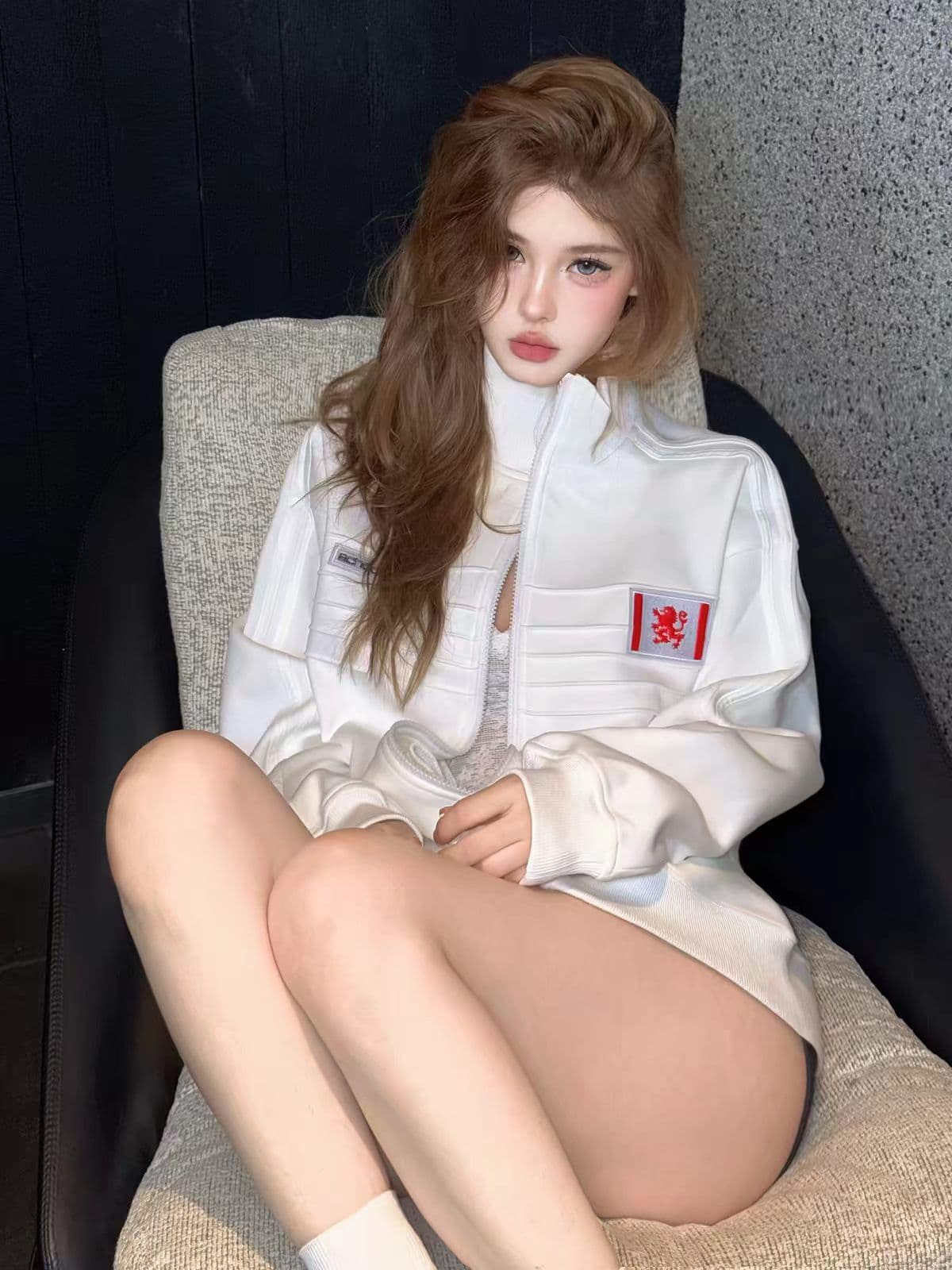 얇은 스타일 발 330 그램 털이 있는 자수 수건 네리 가게 천 순수한 Mianhua 면 복합 후드티 상세 이미지 2