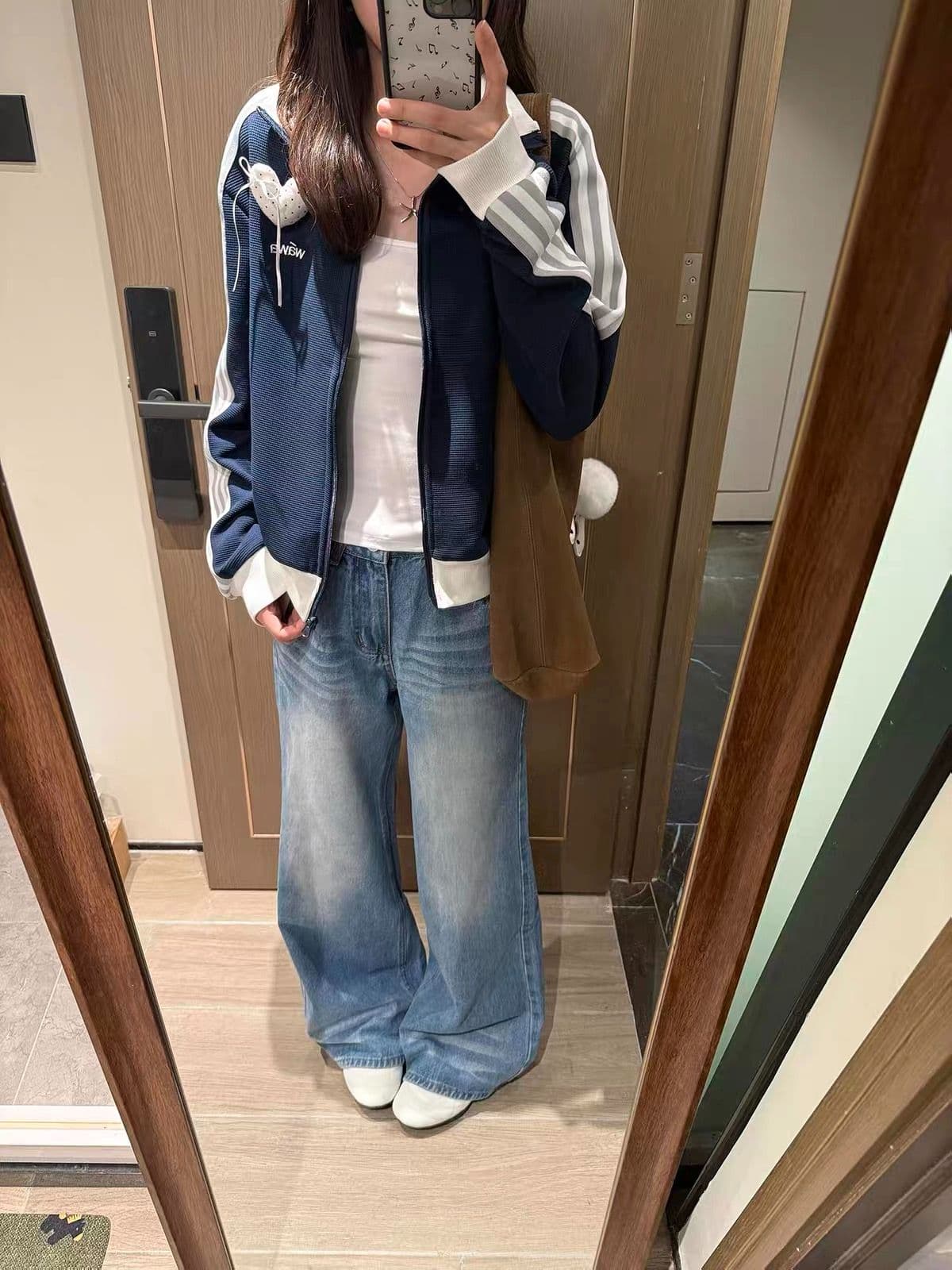 광저우 원본 원단 후아 남편 그리드 자수 정면 플러스 부형제 보안 버클 행침 카드 후드티