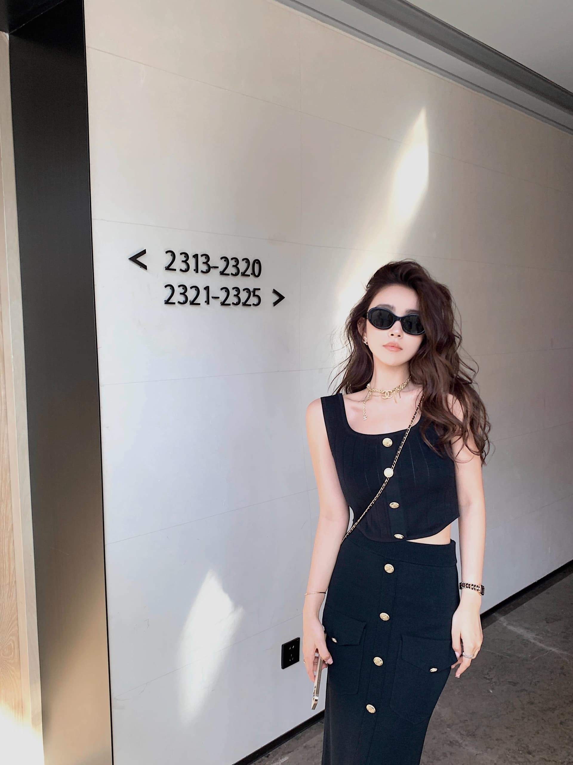 lilylikes 矜贵 세트 비싼 슬림해 보이는 손 솔기 금속 버클 조끼 트임 반 스커트 시리즈 세트 이미지 2