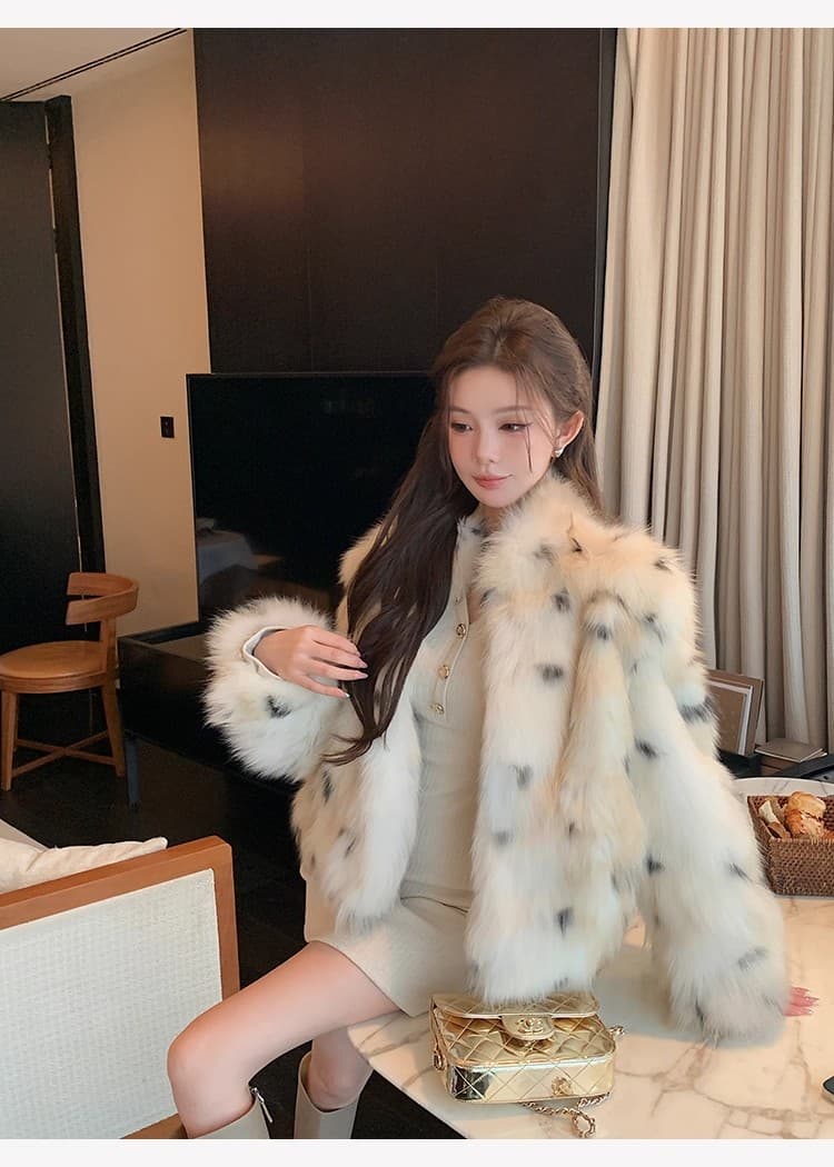 치우 고기 야오 화이트 털 머리 소매 샤오시엔 V넥 니트 여성 드레스 가을 새로운 몸매 가꾸기 품격 타이트 스커트 상세 이미지 42
