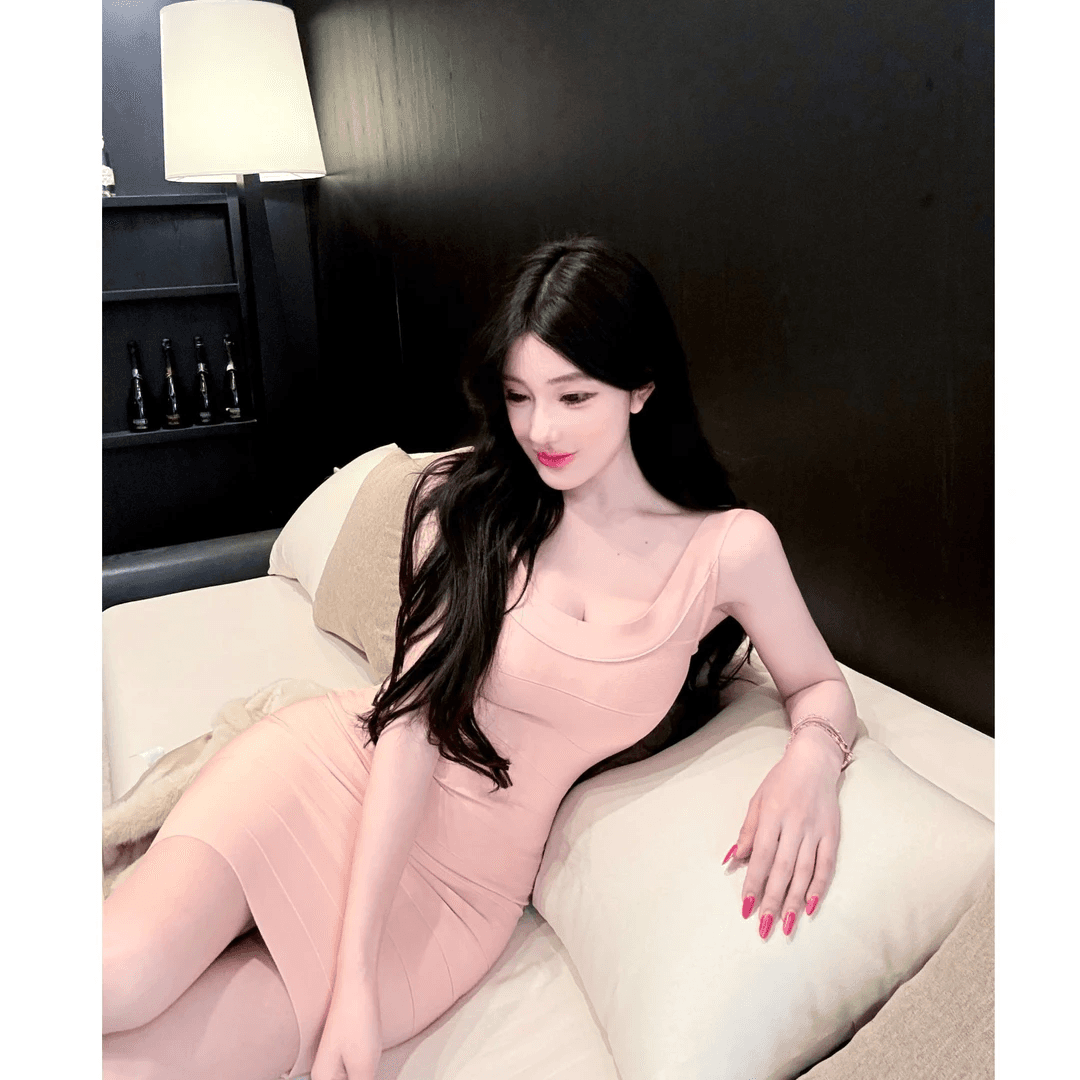 ww 맞춤 애니 오후 품격 패션 슬림해 보이는 캐주얼 프랑스식 빛 럭셔리 인터넷 유명인 작은 대중 디자인 센스 드레스 상세 이미지 4
