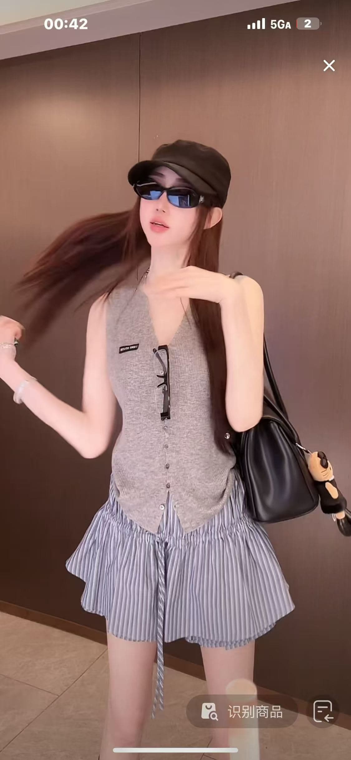 생방송 폭발 무봉제 하나 양 양모 혼합 부드러운 찹쌀 프로 피부 니트 오픈 가디건 조끼 상세 이미지 5