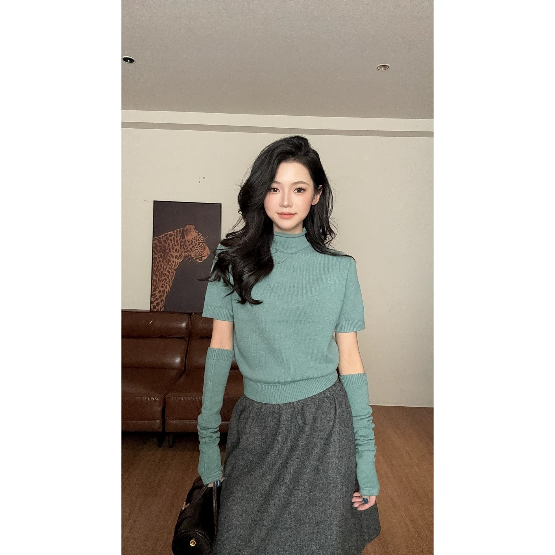 폭발 zouyashifa 작은 대중 디자인 센스 품격 캐주얼 고급 센스 모직물 맨위 ysa26820 상세 이미지 2
