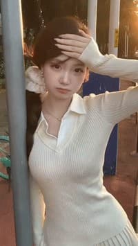 화이트 워터 여성 천 골드 학원 스타일 페이크 레이어드 니트 스웨터 한 마디 반신 스커트 여성 가을 겨울 한 부서 니트 세트 상세 이미지 2
