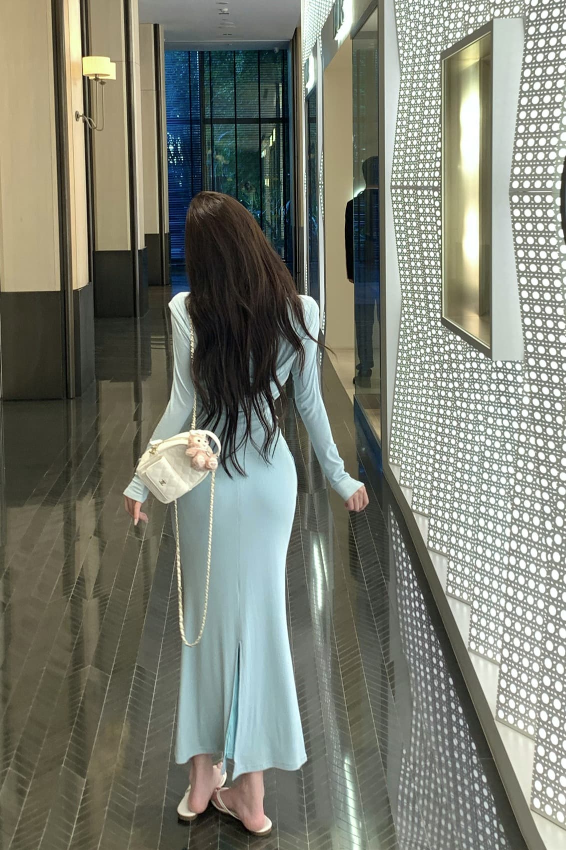 실사 이른 가을 소다 세트 모자 포함 재킷 허리 수축 긴팔 오픈 가디건 슬립 레이스 점프 슈트 롱 스커트 여성 이미지 6