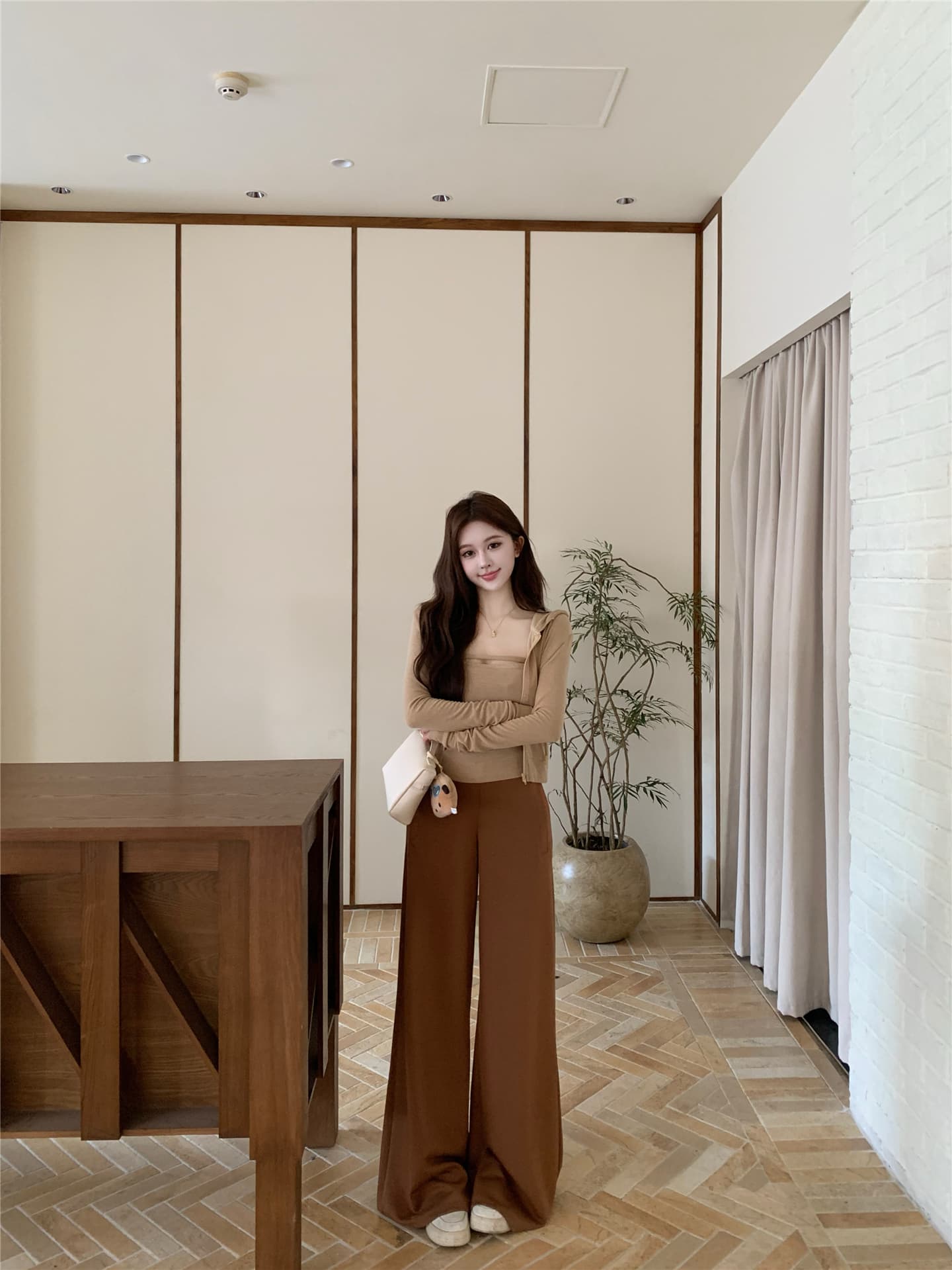 실사 인사이드 가져 가라. 조끼 후드 재킷 세트 공기 바지 캐주얼 바지 3종 세트 상세 이미지 16
