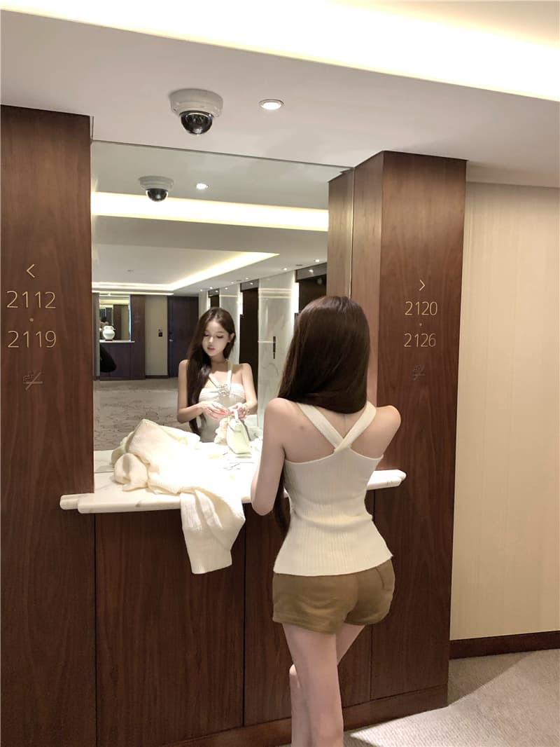 실사 soft 부드러운 우유 푸 다이아몬드 세팅 느긋한 양모 오픈 가디건 다용도 슬림해 보이는 반바지 상세 이미지 12