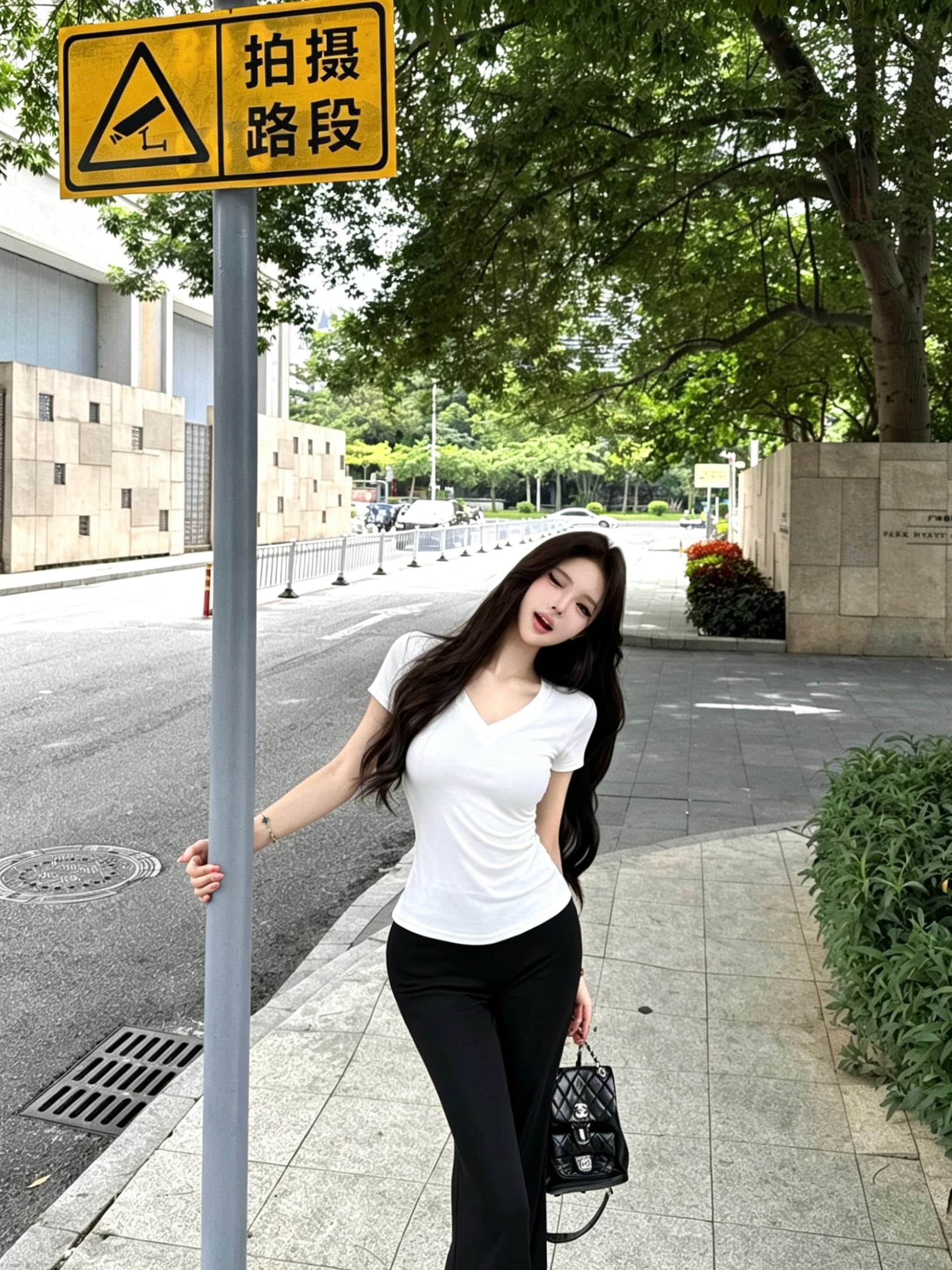 실사 순수한 욕망 산소 티셔츠 반팔 맨위 슬림해 보이는 품격 부츠컷 바지 투피스 세트 상세 이미지 37