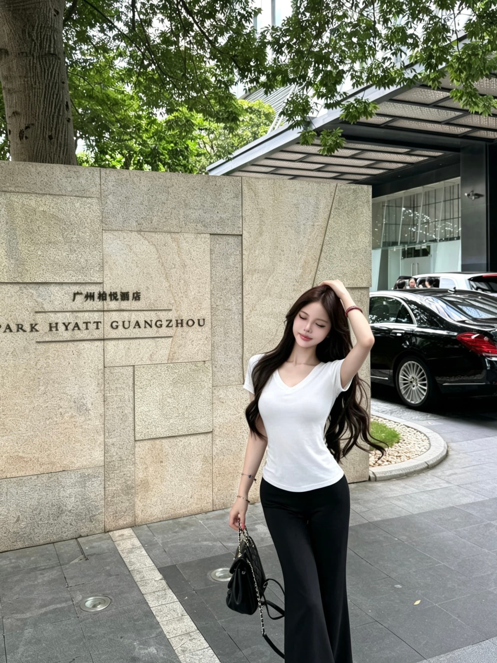 실사 순수한 욕망 산소 티셔츠 반팔 맨위 슬림해 보이는 품격 부츠컷 바지 투피스 세트 상세 이미지 39
