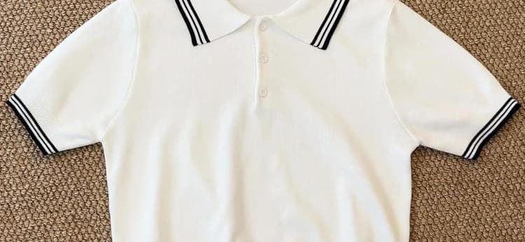 한 부서 회색 얼음 실크 POLO 셔츠 반팔 티셔츠 여성 여름 쇼트 스타일 몸매 가꾸기 고급 센스 니트 스웨터 폴로 칼라 맨위 상세 이미지 36