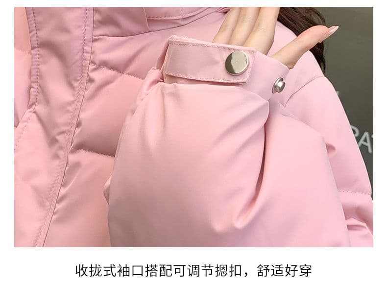 실사 미들 플레이 바람 면 의류 수 있습니다. 철거 모자 캐주얼 남녀 웨어러블 미니멀리즘 루즈핏 종류 후드 다운 재킷 상세 이미지 11
