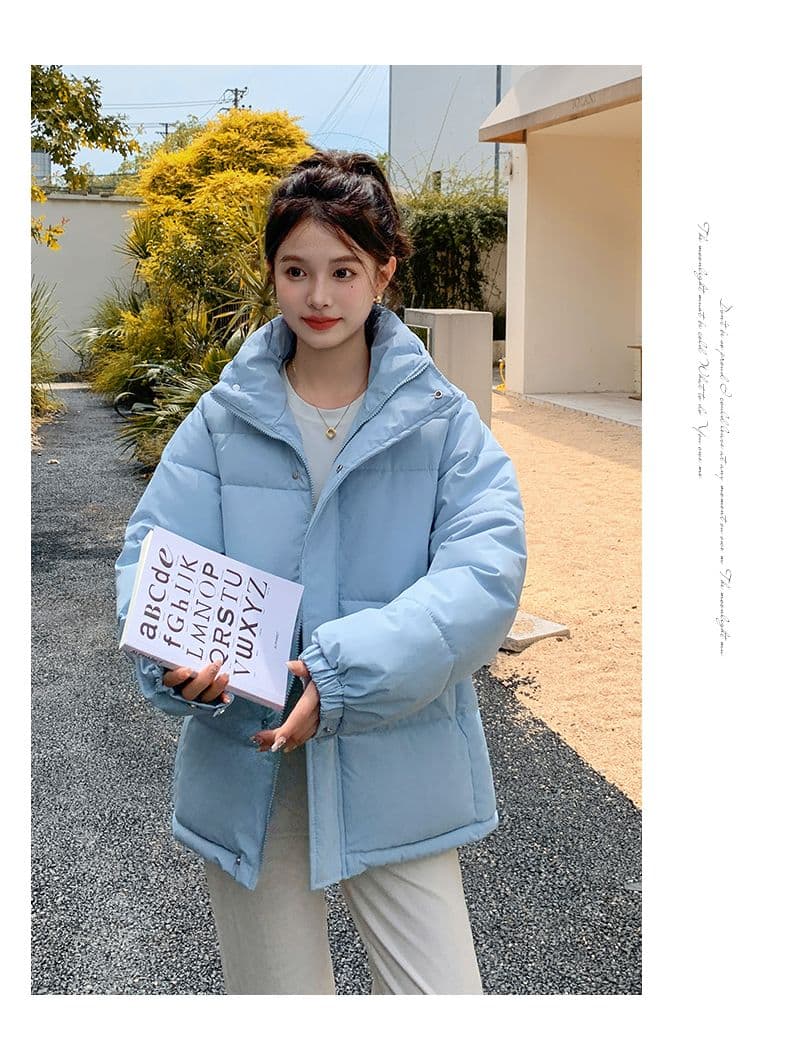 실사 미들 플레이 바람 면 의류 수 있습니다. 철거 모자 캐주얼 남녀 웨어러블 미니멀리즘 루즈핏 종류 후드 다운 재킷 상세 이미지 26