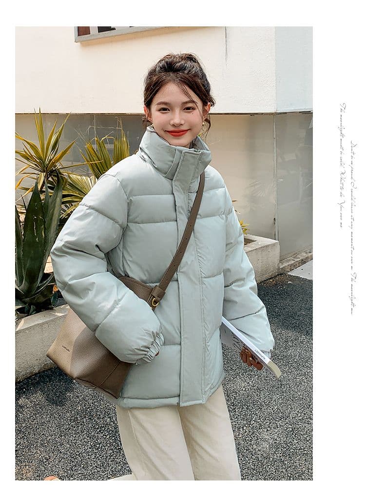 실사 미들 플레이 바람 면 의류 수 있습니다. 철거 모자 캐주얼 남녀 웨어러블 미니멀리즘 루즈핏 종류 후드 다운 재킷 상세 이미지 34