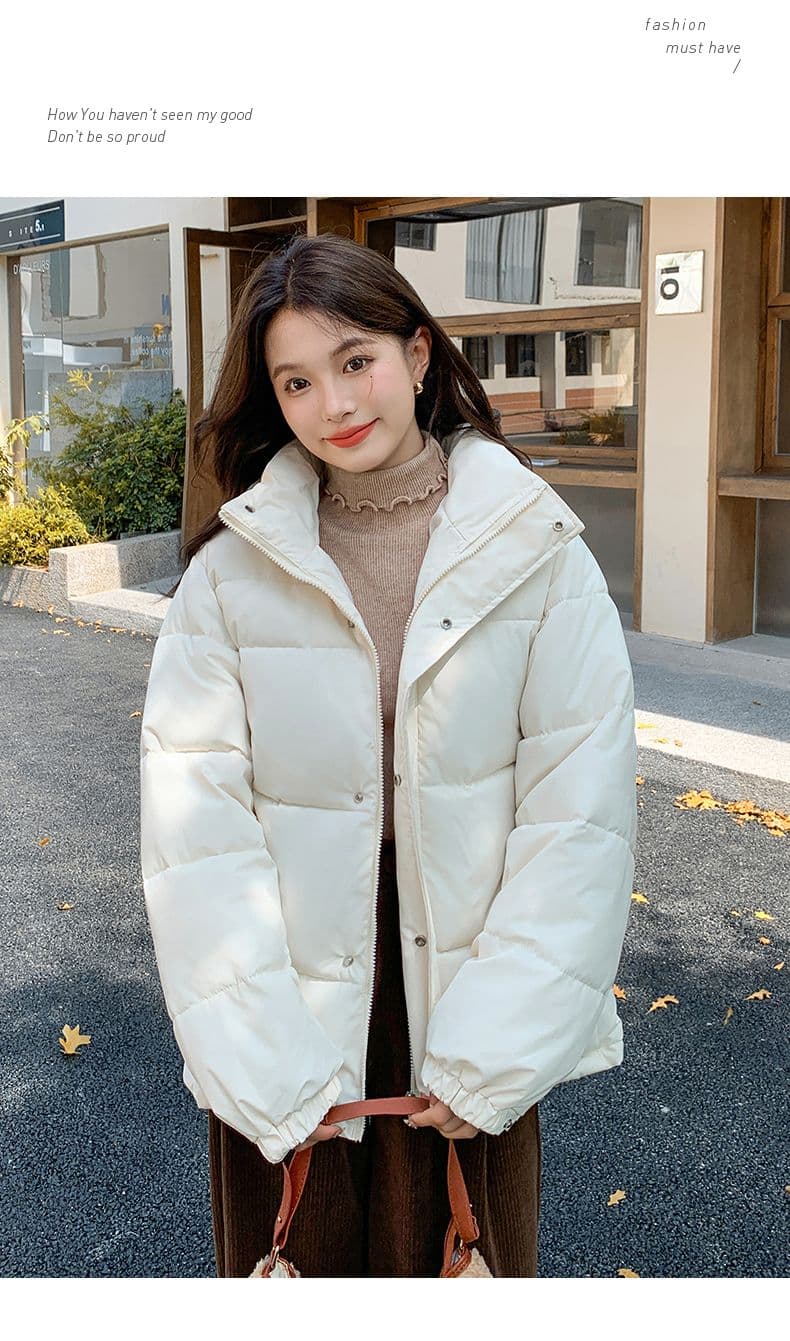 실사 미들 플레이 바람 면 의류 수 있습니다. 철거 모자 캐주얼 남녀 웨어러블 미니멀리즘 루즈핏 종류 후드 다운 재킷 상세 이미지 43