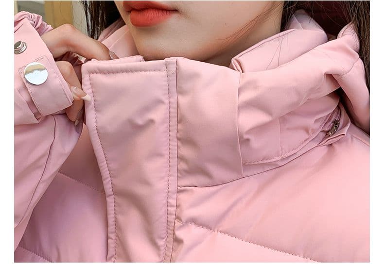 실사 미들 플레이 바람 면 의류 수 있습니다. 철거 모자 캐주얼 남녀 웨어러블 미니멀리즘 루즈핏 종류 후드 다운 재킷 상세 이미지 64