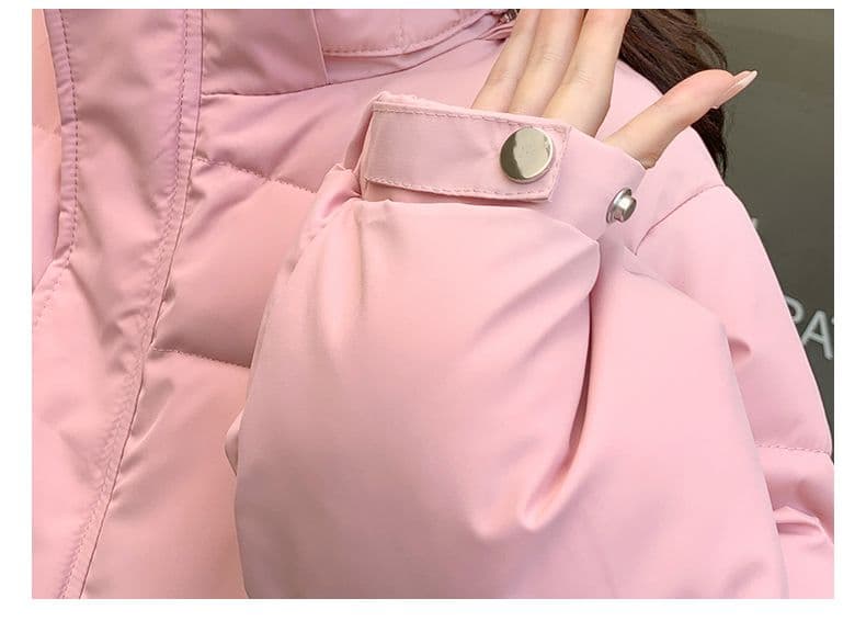 실사 미들 플레이 바람 면 의류 수 있습니다. 철거 모자 캐주얼 남녀 웨어러블 미니멀리즘 루즈핏 종류 후드 다운 재킷 상세 이미지 66