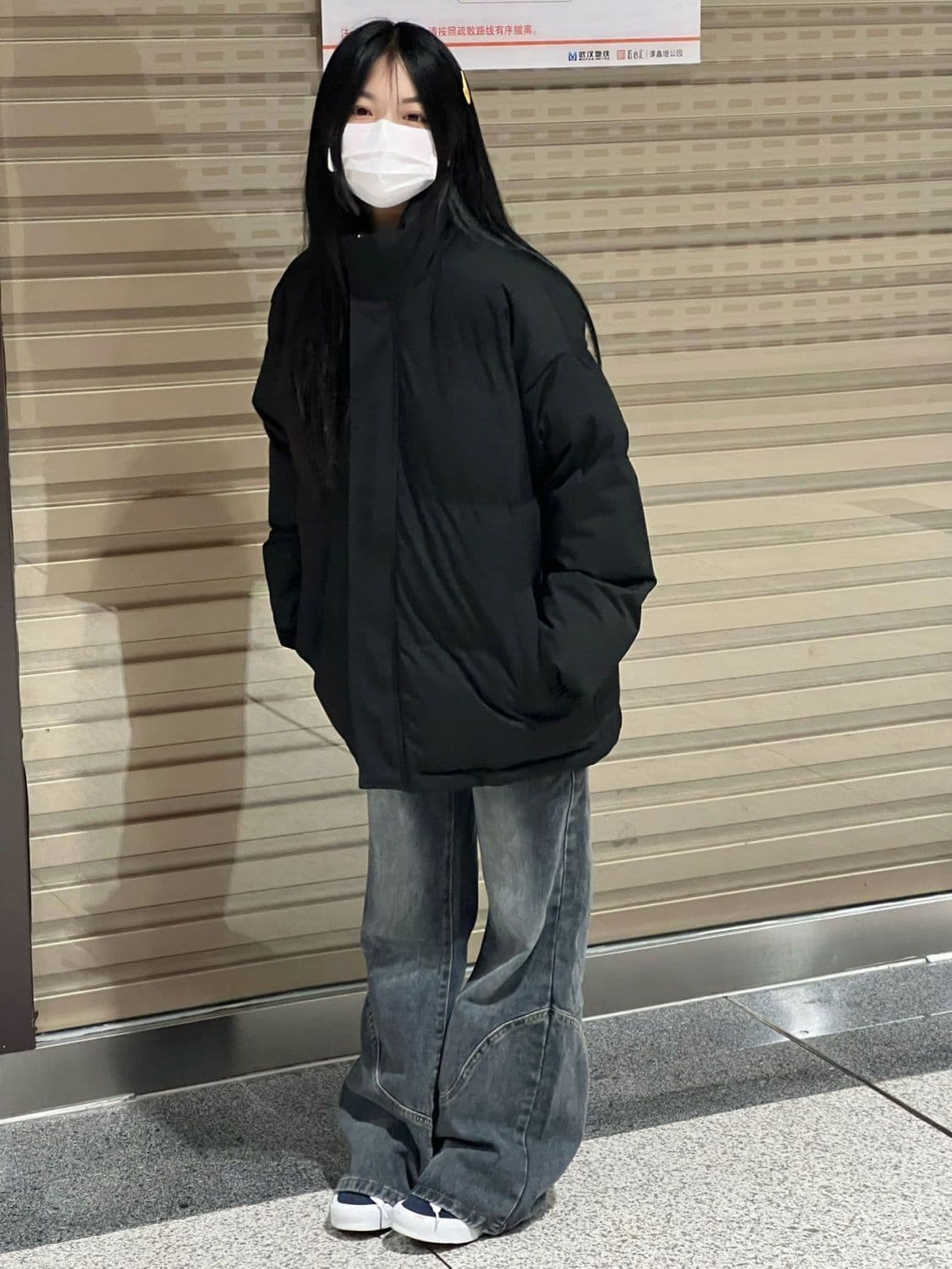 주황색 서브 트리 어디 삽입 어깨 소매 스탠드 칼라 면 의류 두꺼움 여성 코트 겨울 루즈핏 단색 면 옷 상세 이미지 11