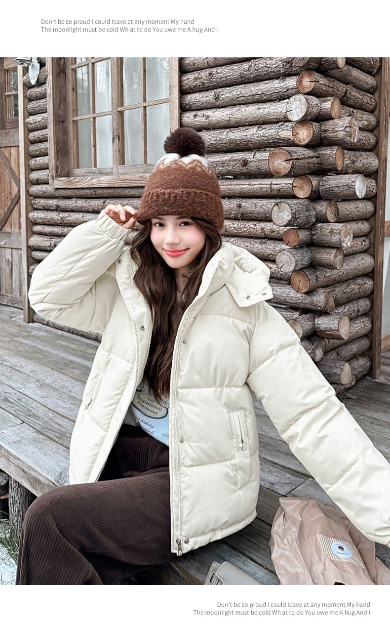 실사 빅 사이즈 면 의류 통통한 여동생 겨울 새로운 한국 스타일 루즈핏 두꺼운 패딩 재킷 작은 키 면 옷 상세 이미지 33