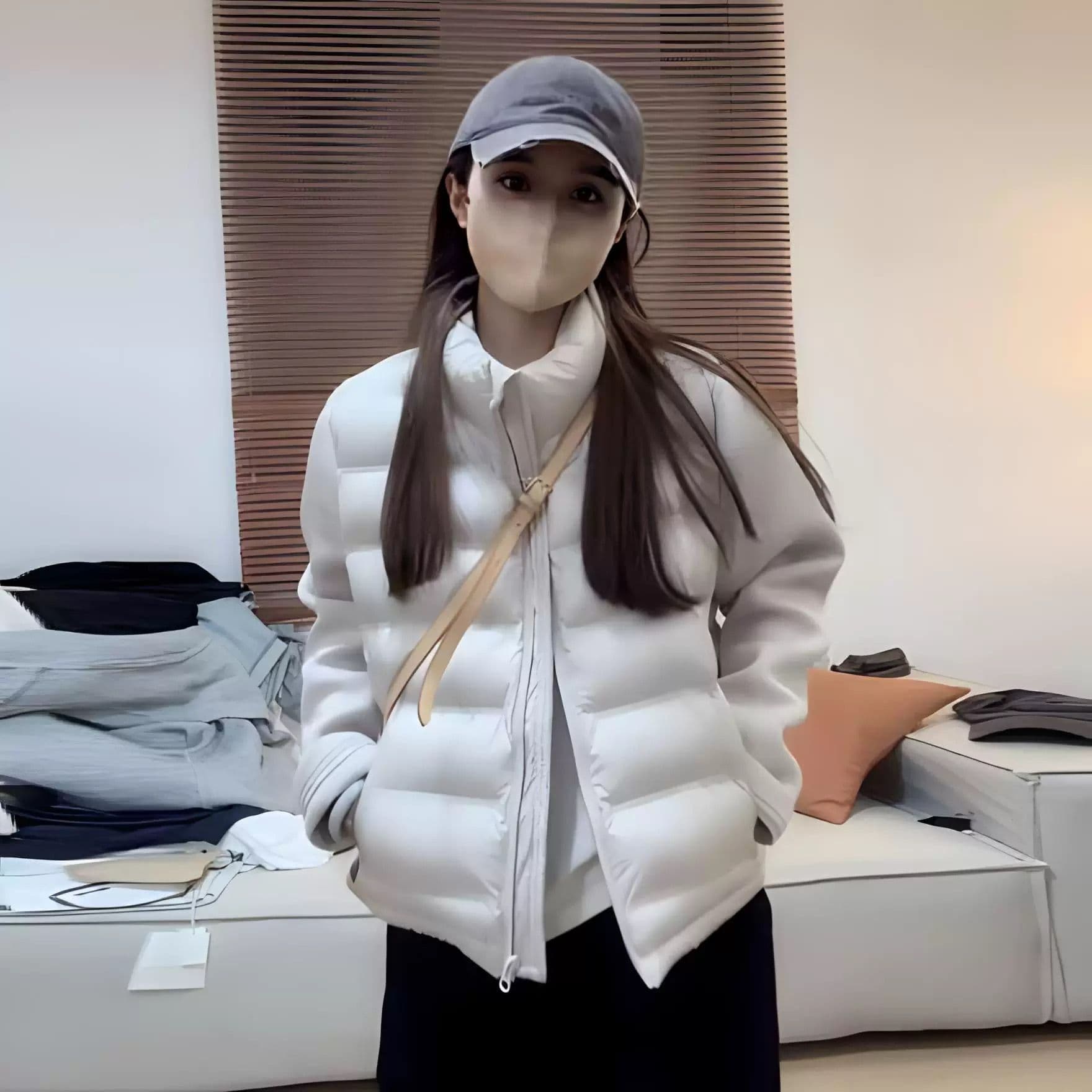 경량 아래 면화 의류 패치워크 후드티 여성 스탠드 칼라 가을 겨울 패션 고급 미니멀리즘 재킷 트렌디 상세 이미지 12