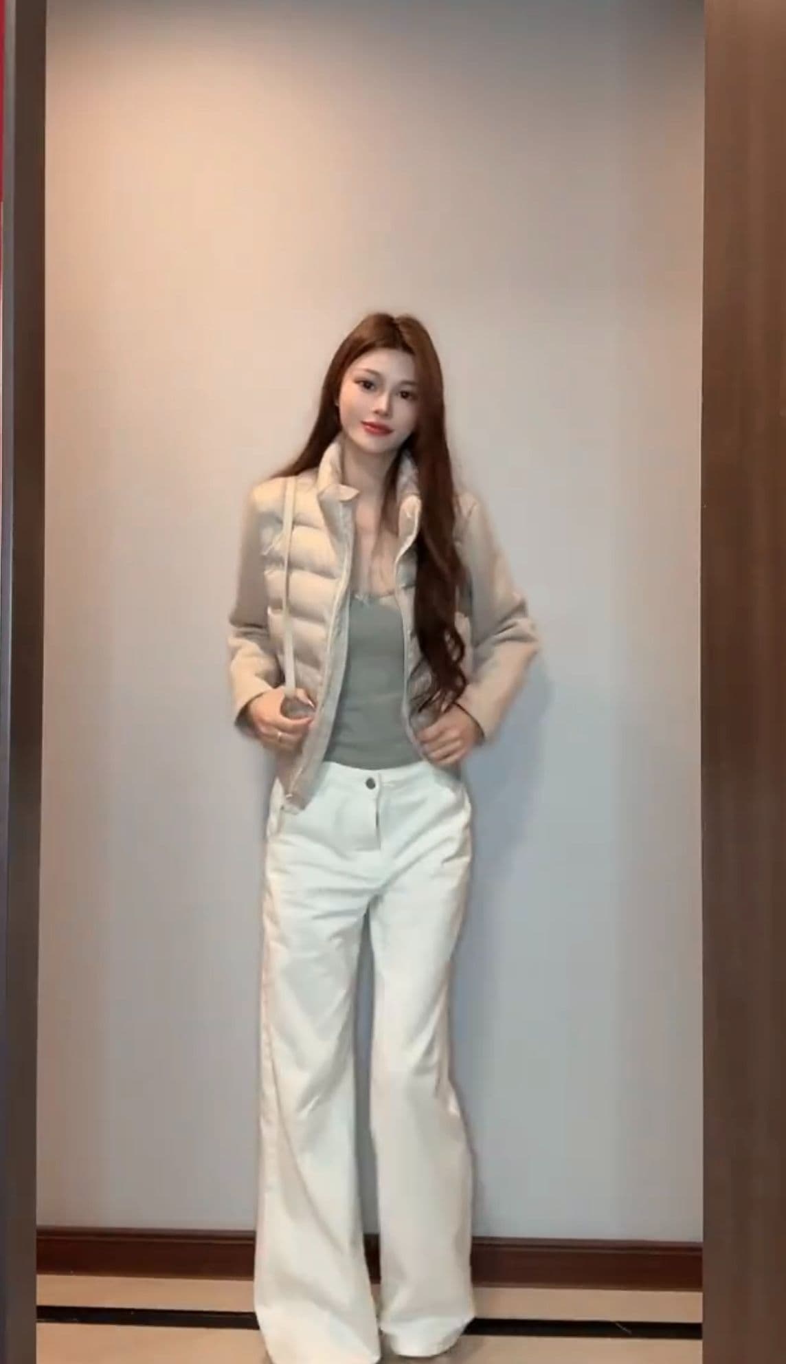 경량 아래 면화 의류 패치워크 후드티 여성 스탠드 칼라 가을 겨울 패션 고급 미니멀리즘 재킷 트렌디 상세 이미지 28