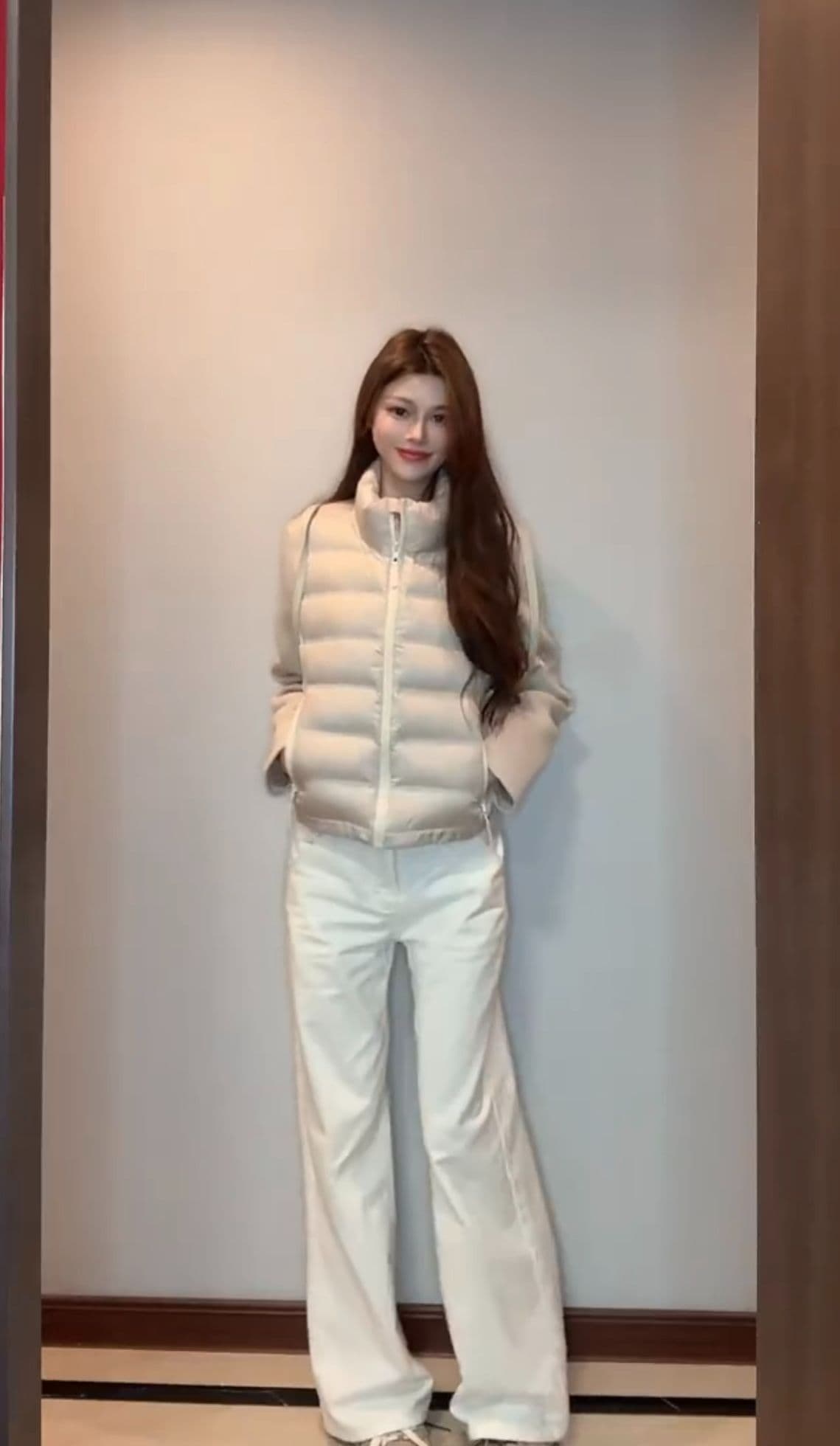 경량 아래 면화 의류 패치워크 후드티 여성 스탠드 칼라 가을 겨울 패션 고급 미니멀리즘 재킷 트렌디 상세 이미지 30