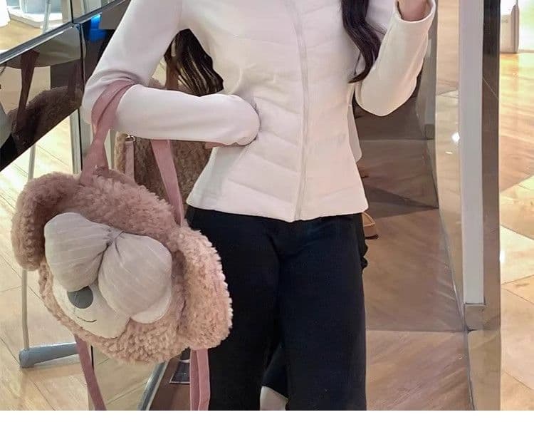 2025 가을과 겨울 얇고 가벼운 면 의류 여성 내피 요가 스탠드 칼라 가을 에디션 몸매 가꾸기 패션 보온 패치워크 두꺼움 여성 코트 상세 이미지 6