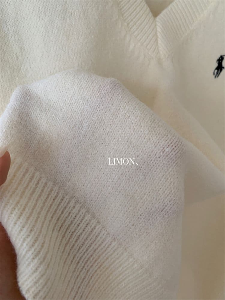 크리스마스 레드 신년 빨간색 작은 말 자수 한 부서 착용 가져 가라. chic Chic 스택 착용 베스트 학원 스타일 맨위 상세 이미지 22