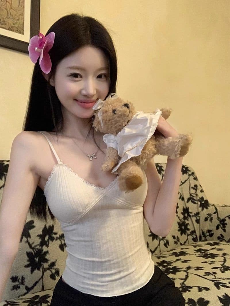 섹시함 레이스 작은 슬링 조끼 여름 여성 슬림해 보이는 외출용 민소매 아름다움 뒤로 핫걸 만나는 맨위 상세 이미지 5