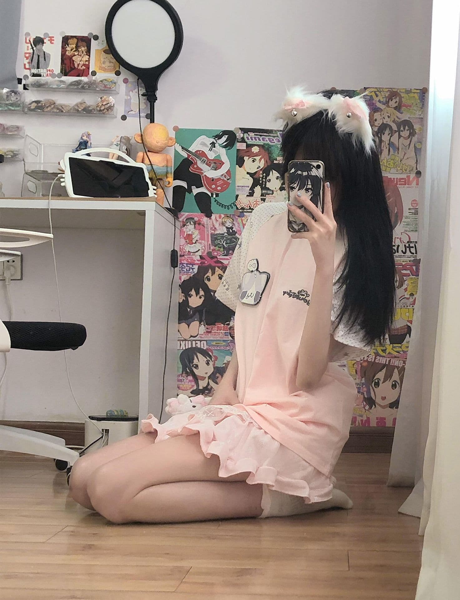 자수 원본 마술 막대기 19 지점 220 그램 순면 반팔 티셔츠 여성 상세 이미지 9