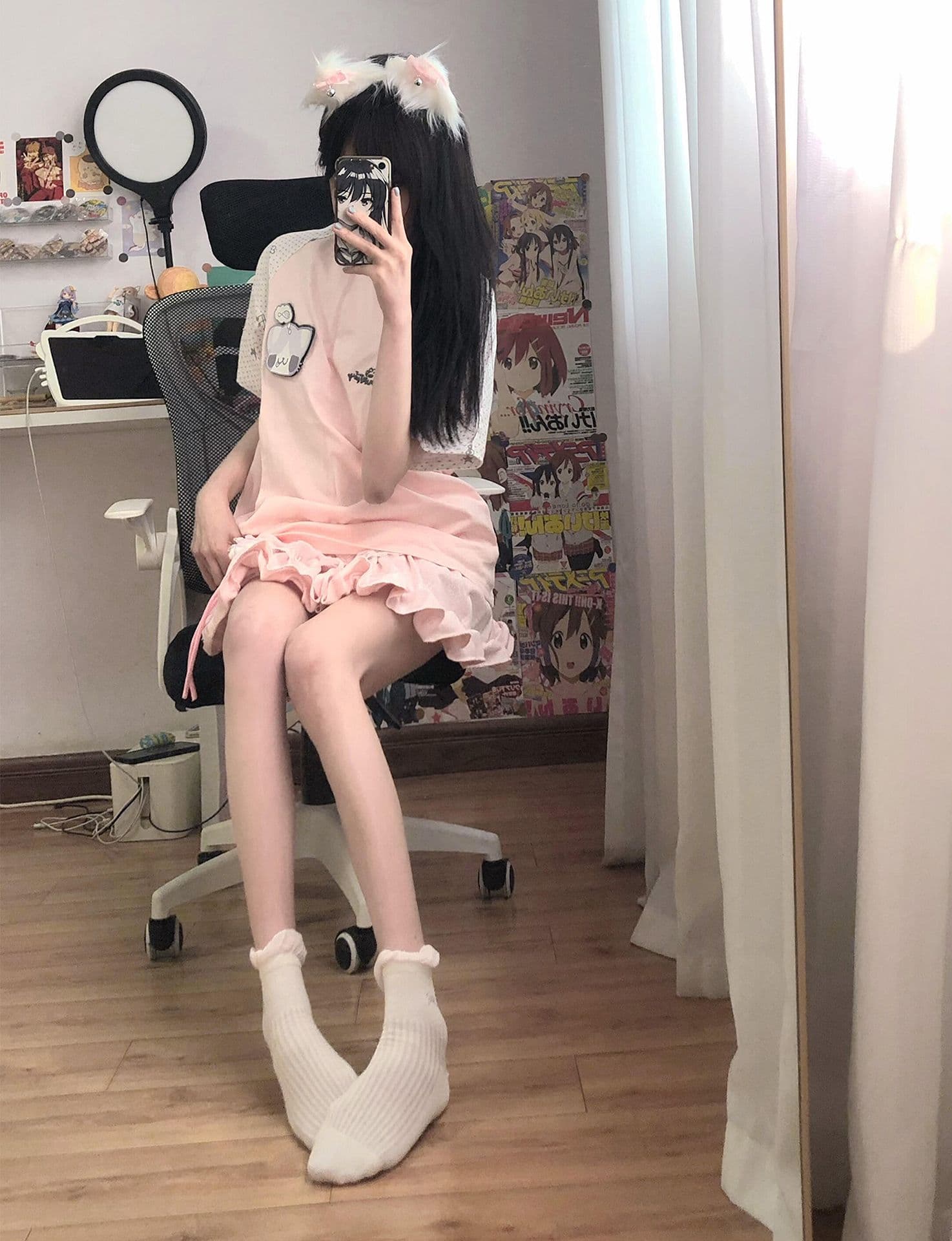 자수 원본 마술 막대기 19 지점 220 그램 순면 반팔 티셔츠 여성 상세 이미지 11