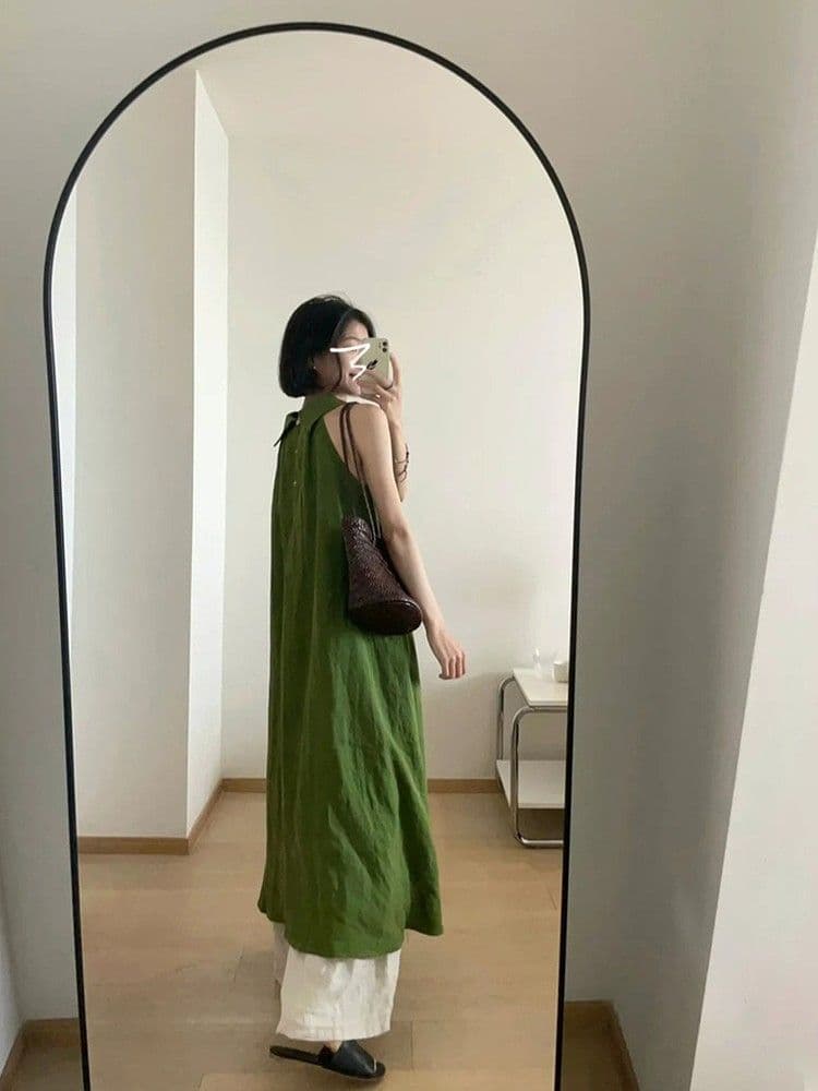 2026 여름 프랑스식 행침 목 스타일 품격 허리 수축 느긋한 바람 휴가 드레스 센 부서 디스플레이 화이트 오프숄더 길다 치마 상세 이미지 8