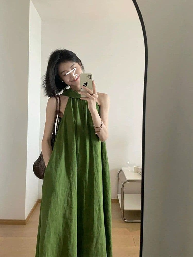 2026 여름 프랑스식 행침 목 스타일 품격 허리 수축 느긋한 바람 휴가 드레스 센 부서 디스플레이 화이트 오프숄더 길다 치마 상세 이미지 13